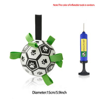 HKM-0368701 Interactive Inflatable Dog Soccer Ball Toy for Large Dogs - Safe & Durable Fetch Training Toy