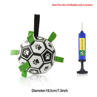 HKM-0368701 Interactive Inflatable Dog Soccer Ball Toy for Large Dogs - Safe & Durable Fetch Training Toy