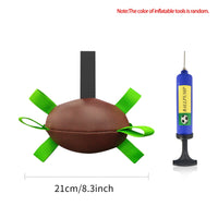 HKM-0368701 Interactive Inflatable Dog Soccer Ball Toy for Large Dogs - Safe & Durable Fetch Training Toy