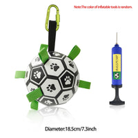 HKM-0368701 Interactive Inflatable Dog Soccer Ball Toy for Large Dogs - Safe & Durable Fetch Training Toy
