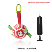 HKM-0368701 Interactive Inflatable Dog Soccer Ball Toy for Large Dogs - Safe & Durable Fetch Training Toy
