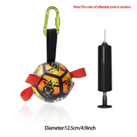 HKM-0368701 Interactive Inflatable Dog Soccer Ball Toy for Large Dogs - Safe & Durable Fetch Training Toy