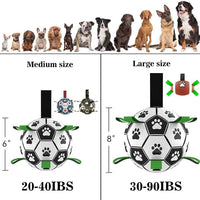 HKM-0368701 Interactive Inflatable Dog Soccer Ball Toy for Large Dogs - Safe & Durable Fetch Training Toy