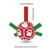 HKM-0368701 Interactive Inflatable Dog Soccer Ball Toy for Large Dogs - Safe & Durable Fetch Training Toy