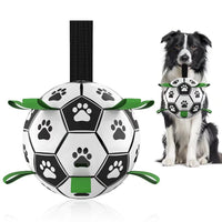 HKM-0368701 Interactive Inflatable Dog Soccer Ball Toy for Large Dogs - Safe & Durable Fetch Training Toy