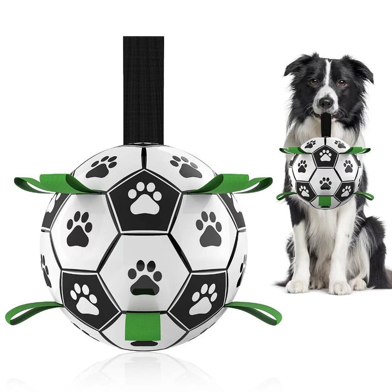 HKM-0368701 Interactive Inflatable Dog Soccer Ball Toy for Large Dogs - Safe & Durable Fetch Training Toy