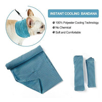 HKM-0368829 Cooling Pet Scarf with Leash Hole for Dogs and Cats - Absorbent and Lightweight Summer Accessory