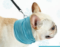 HKM-0368829 Cooling Pet Scarf with Leash Hole for Dogs and Cats - Absorbent and Lightweight Summer Accessory