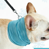 HKM-0368829 Cooling Pet Scarf with Leash Hole for Dogs and Cats - Absorbent and Lightweight Summer Accessory