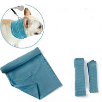 HKM-0368829 Cooling Pet Scarf with Leash Hole for Dogs and Cats - Absorbent and Lightweight Summer Accessory