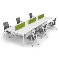 HKM-036883 Modular 4-6 Seater Office Workstation Desk for Coworking Spaces