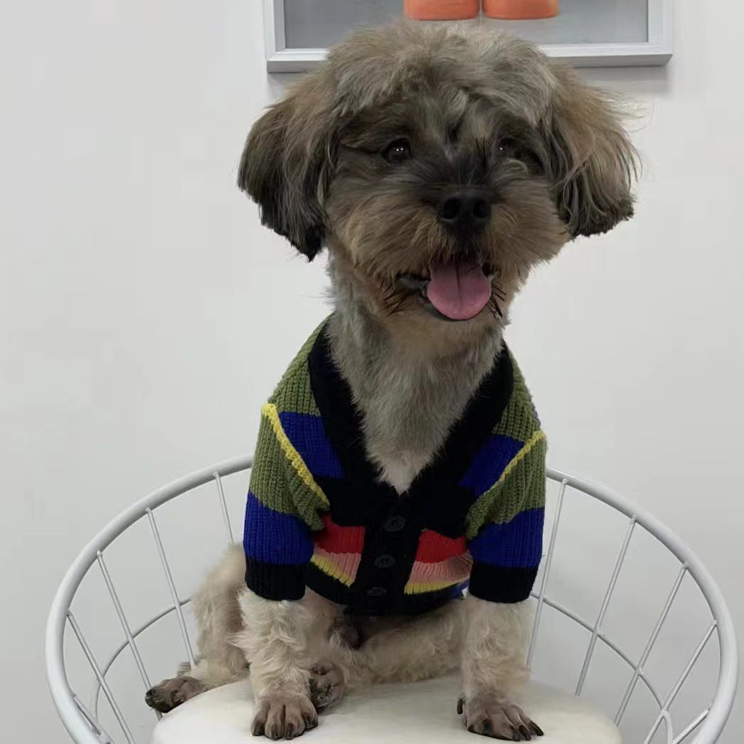 HKM-0369213 Wool Leisure Cardigan Sweater for Dogs and Cats in Various Sizes