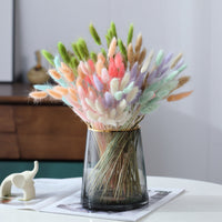 HKM-036947 Dried Flower Bouquet with Rabbit Tail Grass - Variety of Colors, 40-50CM Height, 20 Branches Each