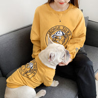 HKM-0369597 Spring and Autumn Dog Sweater for Small Breeds - Embroidered Terry Cotton Clothing in Multiple Colors