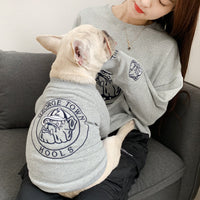 HKM-0369597 Spring and Autumn Dog Sweater for Small Breeds - Embroidered Terry Cotton Clothing in Multiple Colors