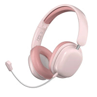 HKM-037011 Foldable Wireless Bluetooth 5.3 Headphones with Detachable Microphone for Music and Calls