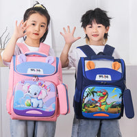 HKM-037139 Dino Animal Children's Waterproof School Backpack for Kids