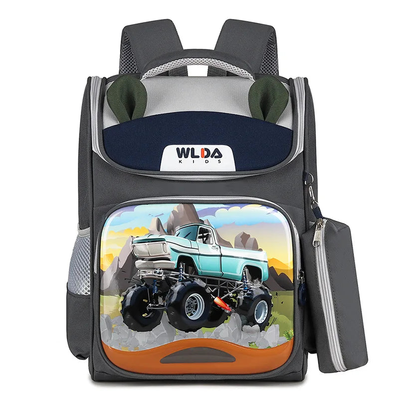 HKM-037139 Dino Animal Children's Waterproof School Backpack for Kids