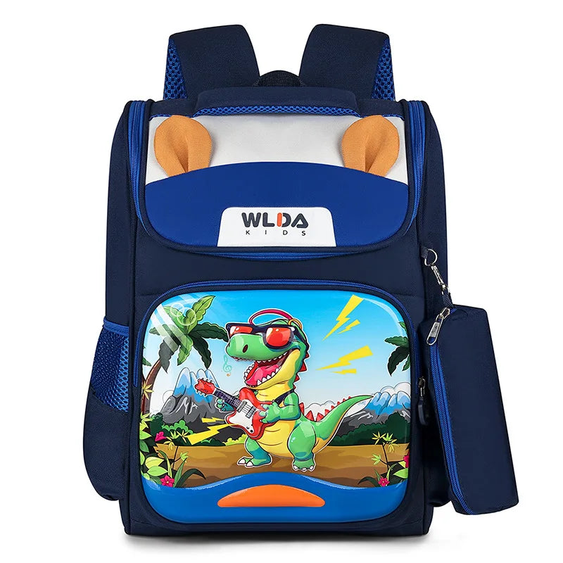 HKM-037139 Dino Animal Children's Waterproof School Backpack for Kids