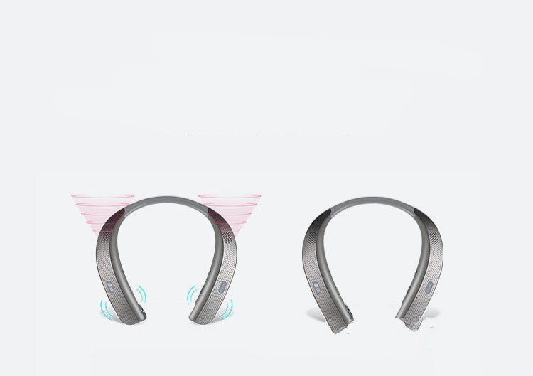 HKM-037203 Neck-Mounted Bluetooth Headset with Stereo Sound, Voice Control & Multi-Point Connectivity