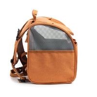 HKM-0373437 Expandable Breathable Lightweight Cat Backpack - Gray/Brown, Oxford Material, Medium Hardness, 55 Capacity