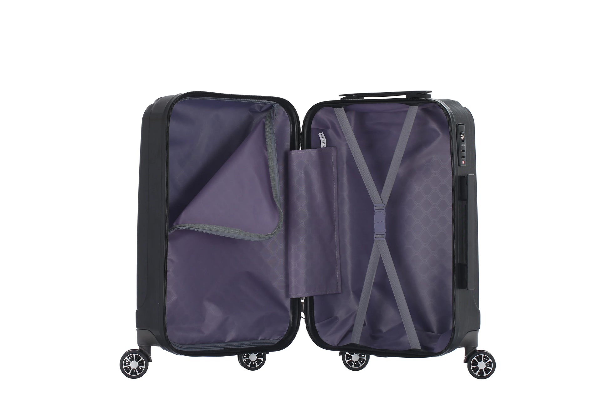 HKM-037395 Lightweight PC Trolley Luggage Bag - Carry-On Suitcase XHP146