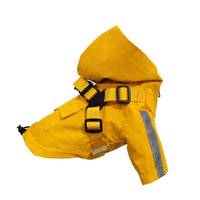 HKM-0375357 Reflective PU Pet Raincoat with Chest and Back Protection - Multiple Sizes Available