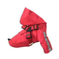 HKM-0375357 Reflective PU Pet Raincoat with Chest and Back Protection - Multiple Sizes Available