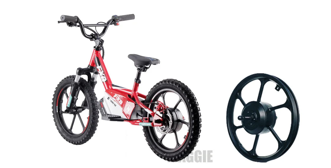 HKM-037587 16-Inch Electric Scooter for Kids - Self-Balancing Mini Bike with Disc Brake and 200W Motor