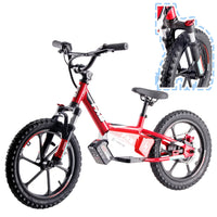 HKM-037587 16-Inch Electric Scooter for Kids - Self-Balancing Mini Bike with Disc Brake and 200W Motor
