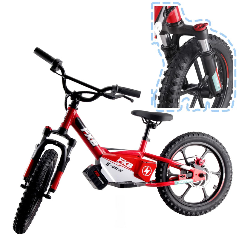 HKM-037587 16-Inch Electric Scooter for Kids - Self-Balancing Mini Bike with Disc Brake and 200W Motor