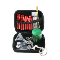 HKM-037587 Multi-Functional Metal Medicine Box with Keychain and Storage Features