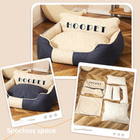HKM-0377021 Four Seasons Universal Dog Bed - Removable and Washable with High Backrest, Multiple Sizes Available