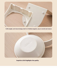 HKM-0377149 Adjustable Ceramic Cat Bowl with Elevated Base and Slanted Design for Neck Support