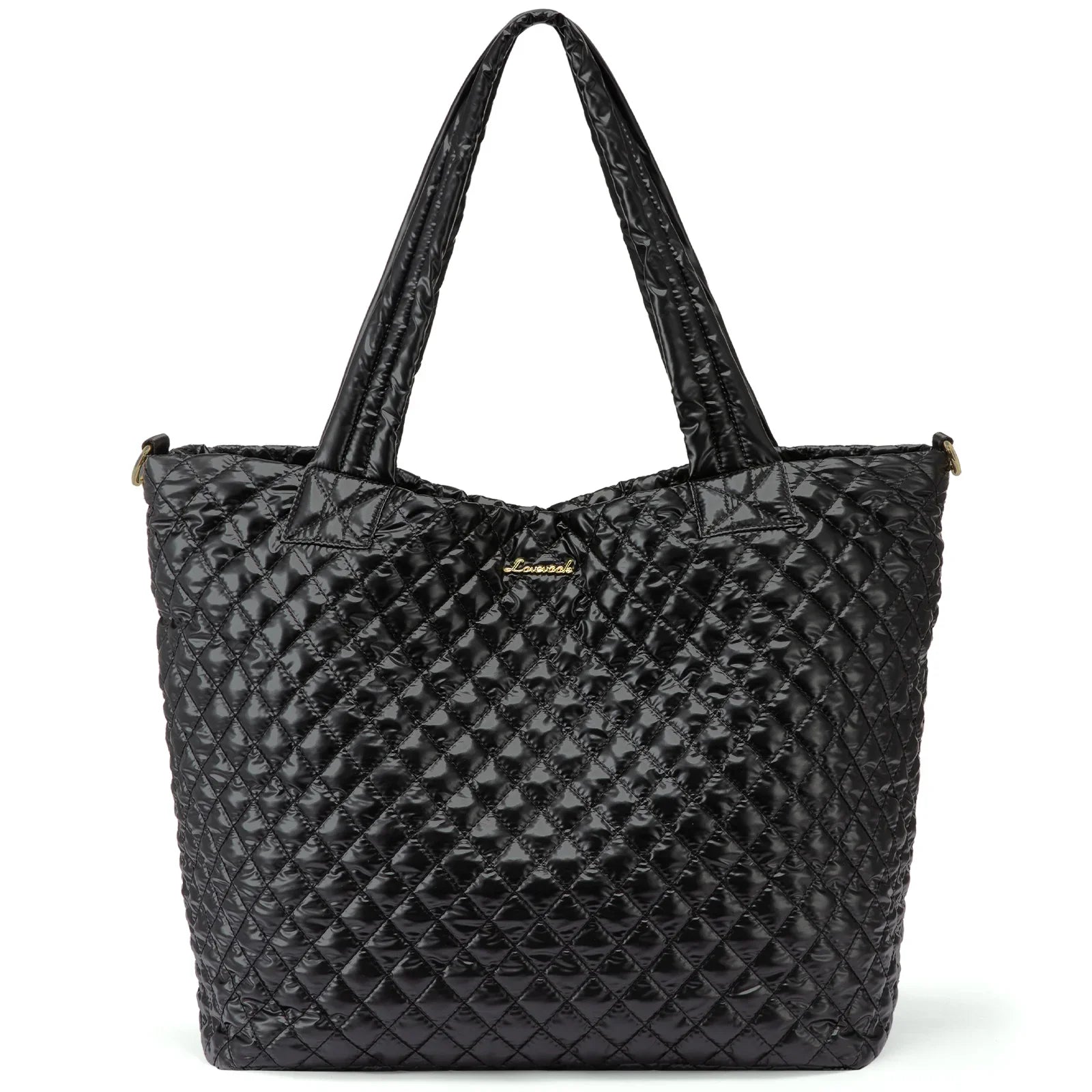 HKM-037715 Lightweight 50L Quilted Tote Bag for Women - Stylish Puffer Shoulder Handbag for Travel & Weekend Use
