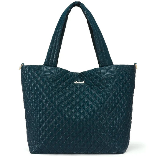 HKM-037715 Lightweight 50L Quilted Tote Bag for Women - Stylish Puffer Shoulder Handbag for Travel & Weekend Use
