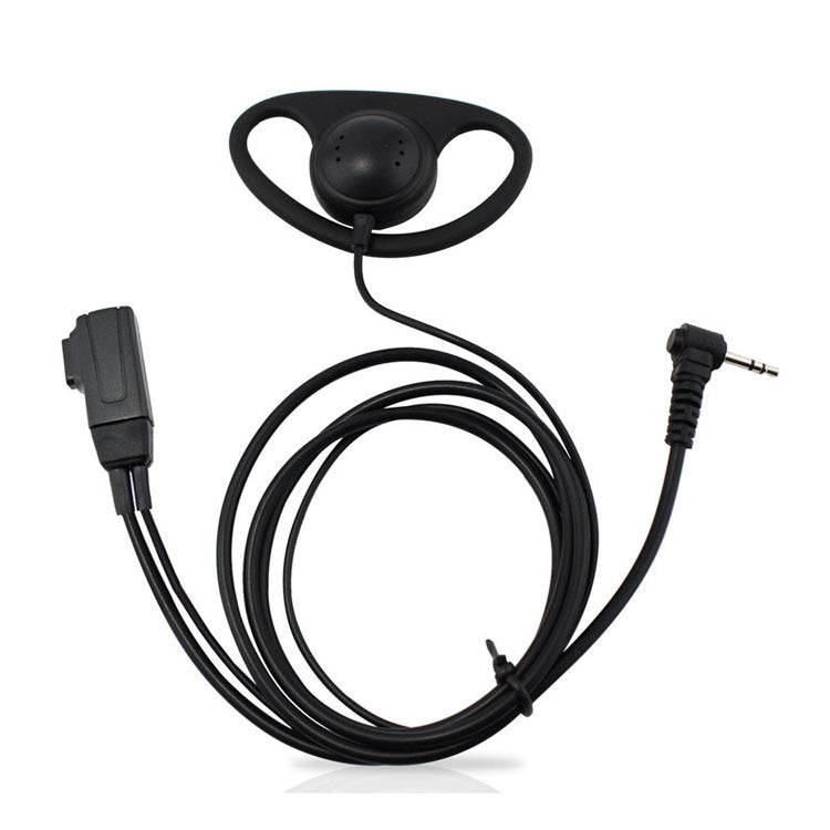 HKM-037907 Motorola T6200c D Shape PTT Intercom Headset with 2.5mm Connector