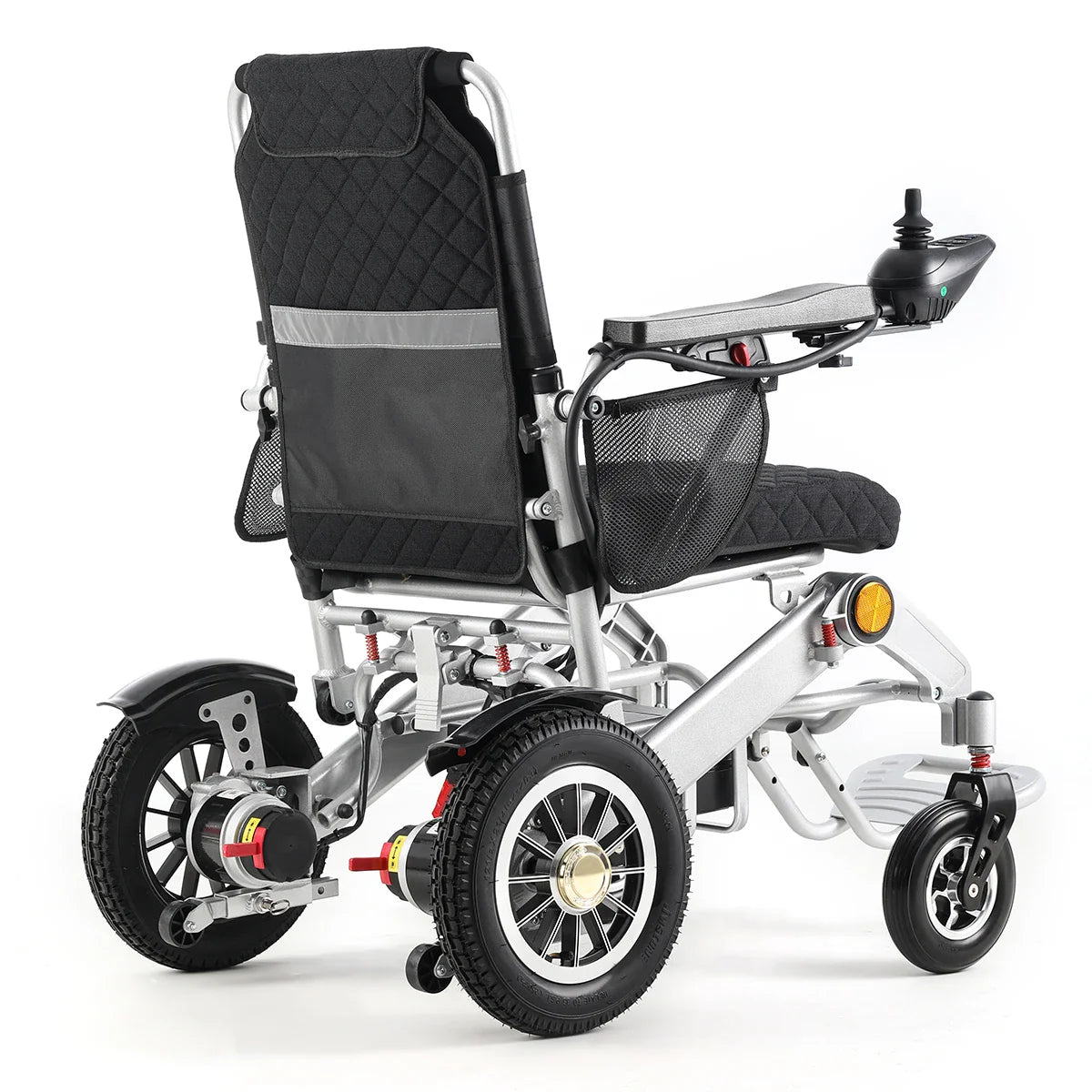 HKM-038035 Lightweight Folding Electric Wheelchair with Remote Control and Lithium Battery for Elderly