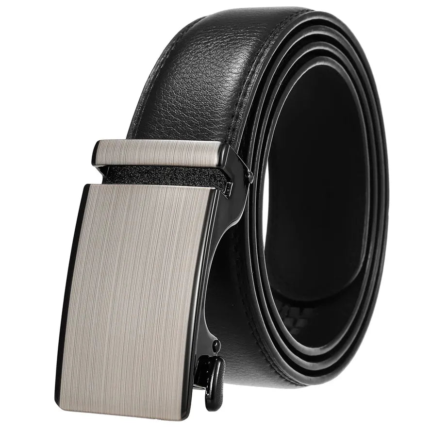 HKM-038035 Personalized Leather Cowhide Belt for Men with Adjustable Buckle