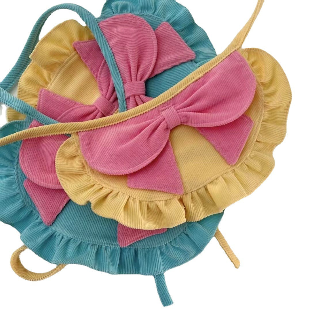 HKM-0381501 Cute Monochrome Butterfly Dog Bib in Yellow and Blue ¨C Casual Polyester Design Available in S, M, L Sizes