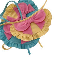 HKM-0381501 Cute Monochrome Butterfly Dog Bib in Yellow and Blue ¨C Casual Polyester Design Available in S, M, L Sizes