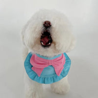 HKM-0381501 Cute Monochrome Butterfly Dog Bib in Yellow and Blue ¨C Casual Polyester Design Available in S, M, L Sizes