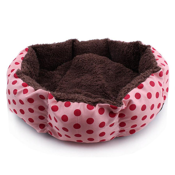 HKM-038163 Octagonal Removable Polka Dot Doghouse for Small Pets - Available in Multiple Colors