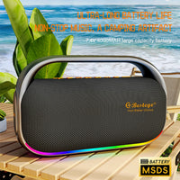 HKM-038163 Portable 80W Wireless Speaker with TWS Function and TF Card Support for Outdoor Use