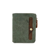 HKM-038227 Handmade Waterproof Canvas Wallet for Men - Retro Clutch Purse