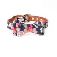 HKM-0382525 Japanese Princess Style PU Dog Collar and Leash Set for Pets