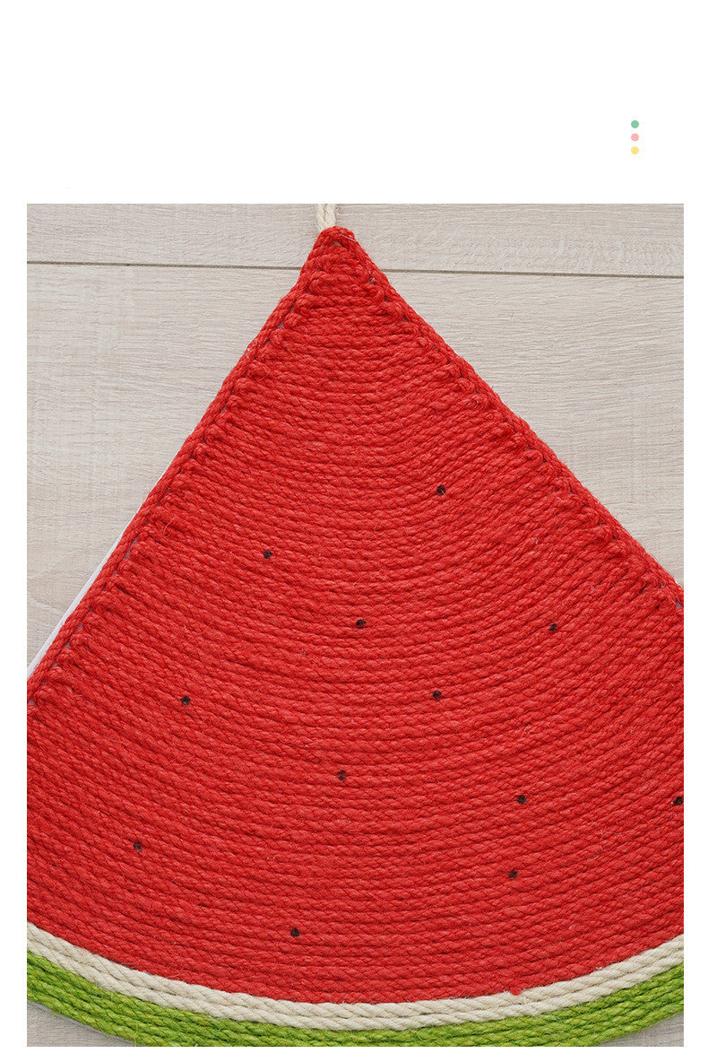 HKM-0382909 Watermelon & Carrot Cat Scratch Pad - Sisal Claw Board for Furniture Protection