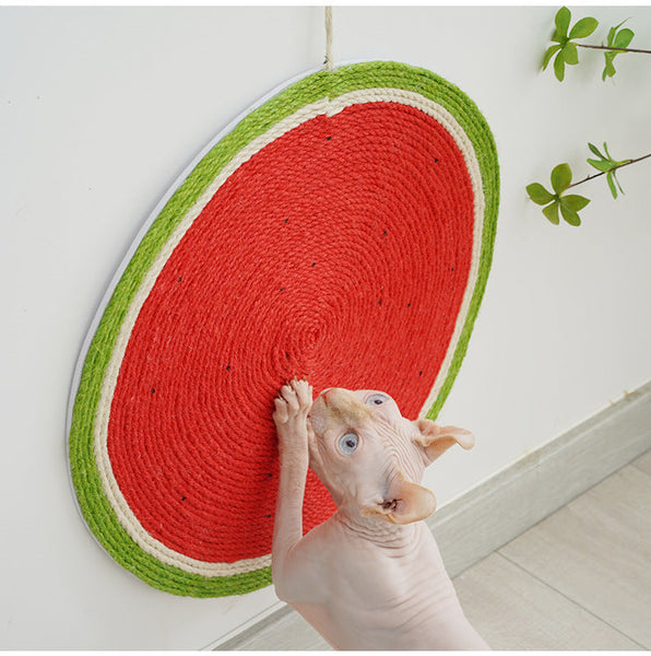 HKM-0382909 Watermelon & Carrot Cat Scratch Pad - Sisal Claw Board for Furniture Protection