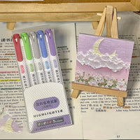 HKM-038291 Pastel Highlighter Set with Oblique Brush Tips - 15 Colour School Stationery