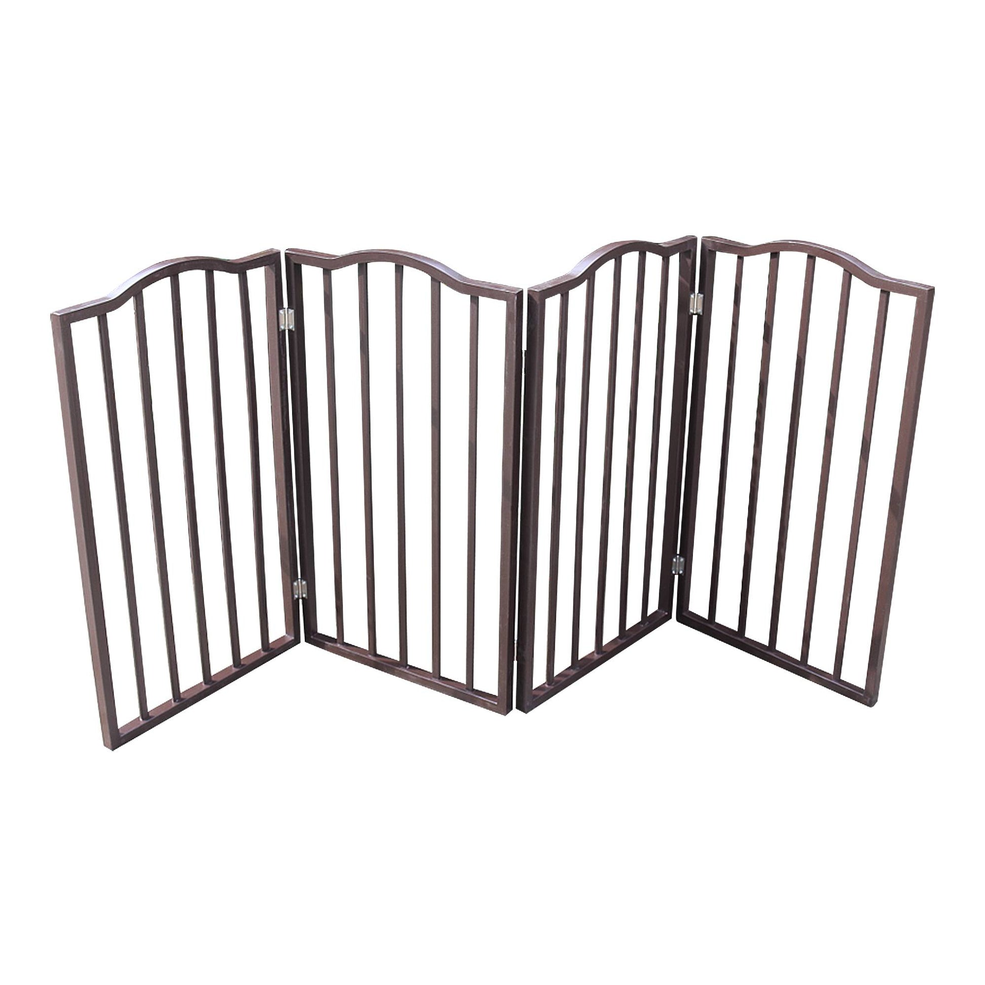 HKM-0384317 Folding Wooden Pet Gate for Doorways and Stairs - Stylish and Easy to Store